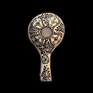 hand-painted ceramic Talavera spoon rest.
